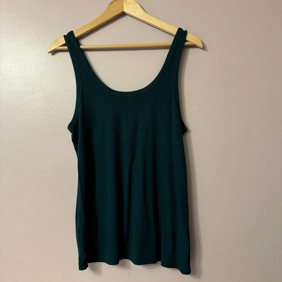 Aerie No BS Henley Button Tank Dark Teal Women Size XL - Picture 6 of 6